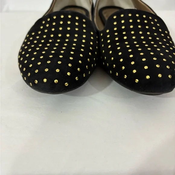 Me Too Black Flats with Gold Studs - Picture 3 of 8
